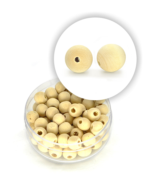 Perla sferica in legno (5,2 g) - 6 mm ø - Clicca l'immagine per chiudere
