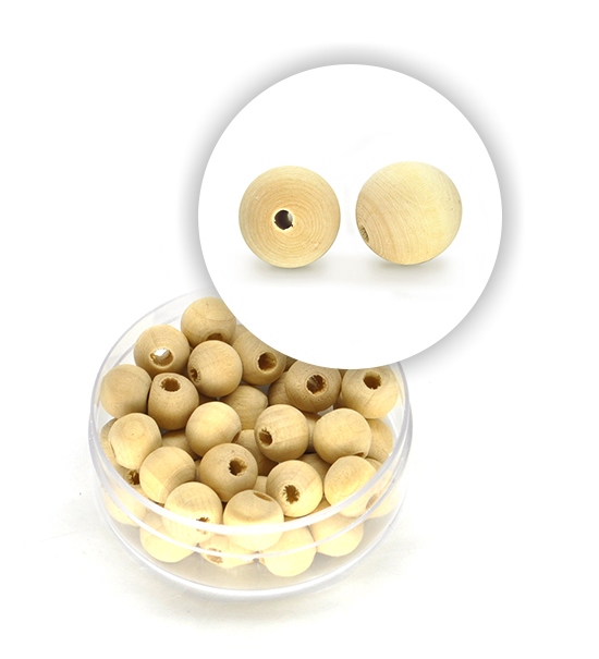 Perla sferica in legno (5 g) - 8 mm ø - Clicca l'immagine per chiudere
