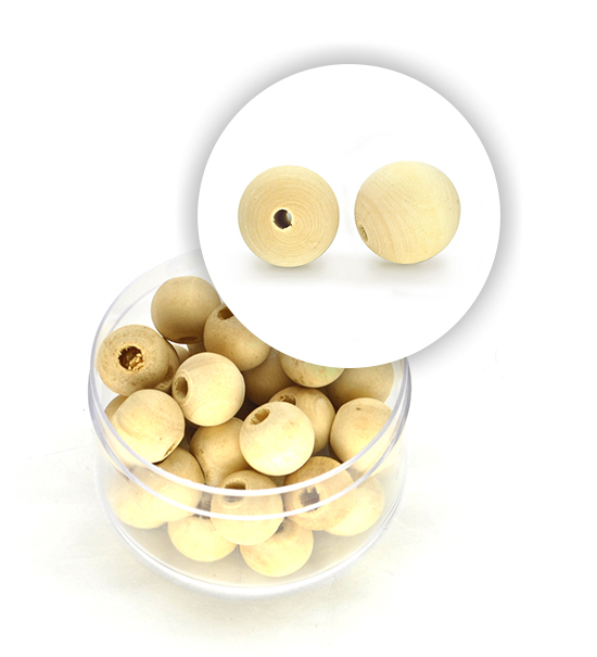 Perla sferica in legno (10 g) - 10 mm ø - Clicca l'immagine per chiudere