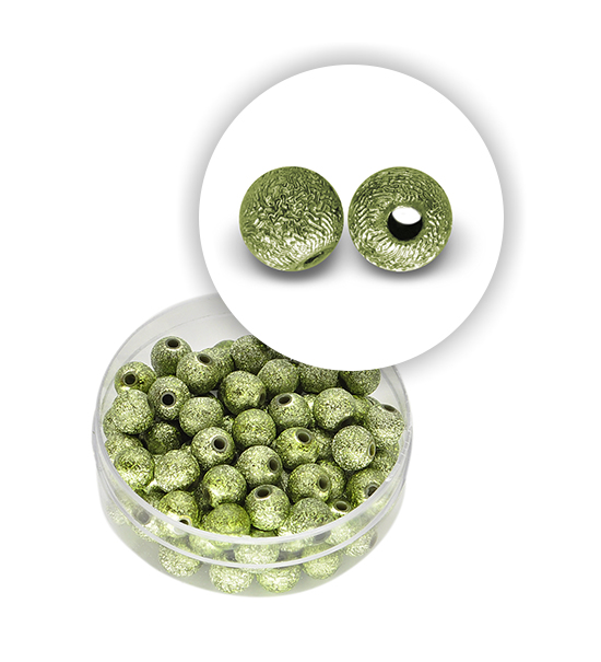 Perle stagnole (10,5 grammi) ø 6 mm - Verde oliva chiaro - Clicca l'immagine per chiudere