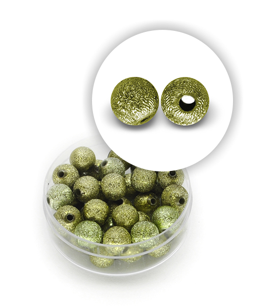 Perle stagnole (9,5 grammi) ø 8 mm - Verde oliva chiaro