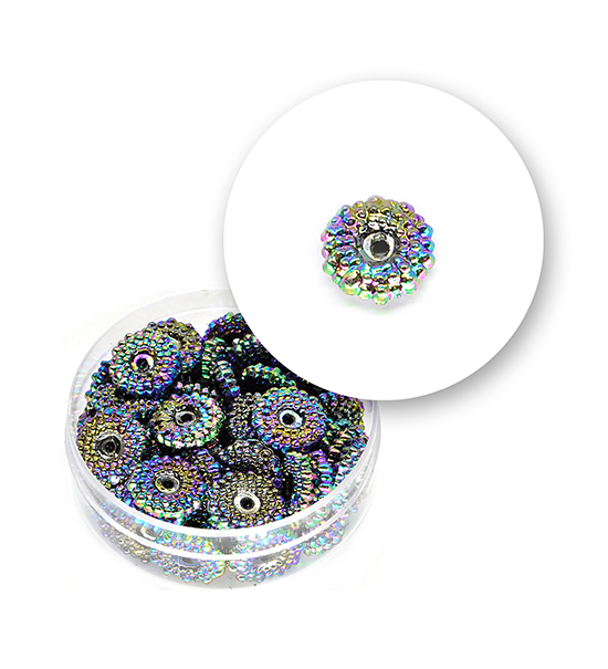 Perle "rosetta filigrana" (9 grammi) Ø 10 mm - Scarabeo - Clicca l'immagine per chiudere
