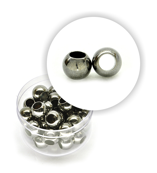 Perla metalizzata anello (8 g) 10 mm - Piombo - Clicca l'immagine per chiudere