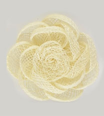 fiore rete in paglia naturale mm.60 - col. Avorio - Clicca l'immagine per chiudere