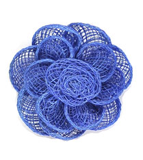 fiore rete in paglia naturale mm.60 - col. Bluette - Clicca l'immagine per chiudere