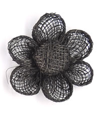 fiore rete in paglia naturale mm.50 - col. Nero - Clicca l'immagine per chiudere