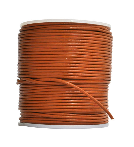 leather cord (5 mt) 1,5 mm - Orange
