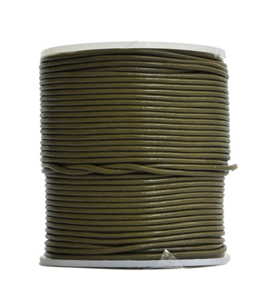 Leather cord (5 mt) 1,5 mm- Hunter green