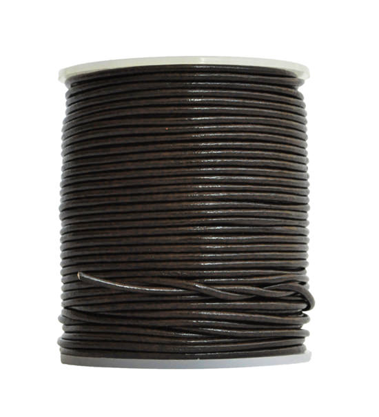 Leather cord (5 mt) 1,5 mm - Dark brown