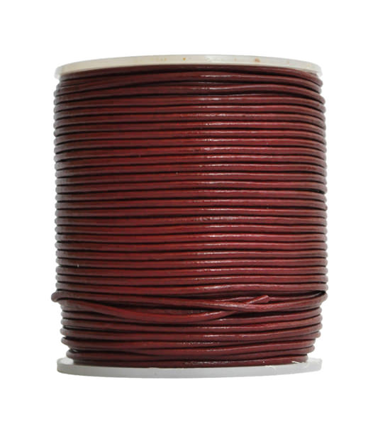 Leather cord (5 mt) 1,5 mm - Bordeaux