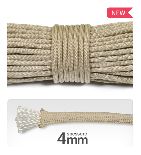 Cord 4 mm "paracord" polyester (3 meters) - Nut