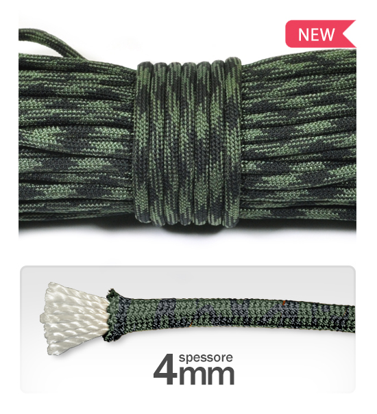 Cord 4 mm "paracord" polyester (3 meters) - Verdemix