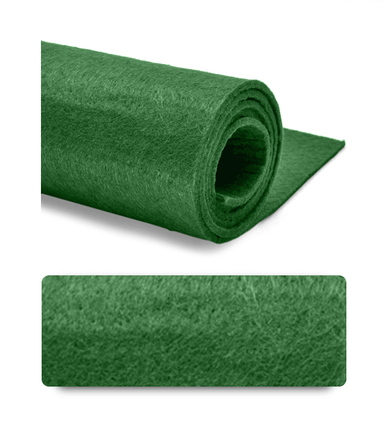 Fieltro (Hoja 50x100 cm) 3mm - Verde oscuro