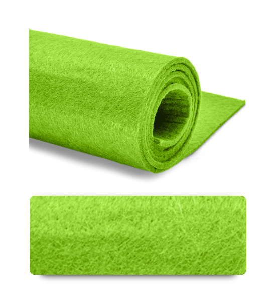 Feltro (Foglio 50x100 cm) 3 mm - Verde chiaro - Clicca l'immagine per chiudere