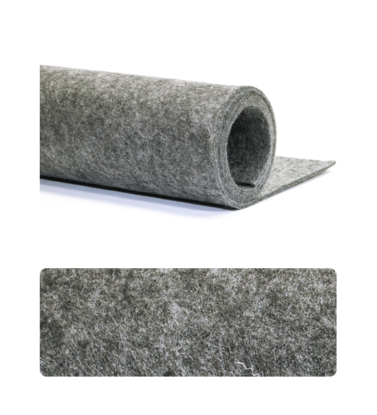 Felt (Sheet 50x100 cm) 3 mm - Dark grey