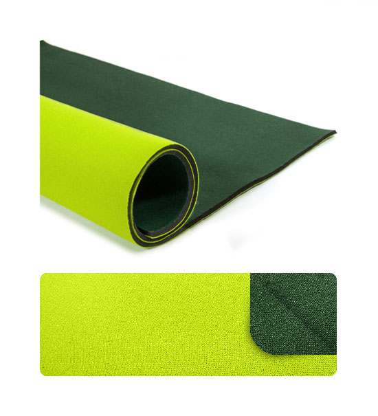 Neoprene 3 mm (sheet 47x65 cm) Lime-green and dark green