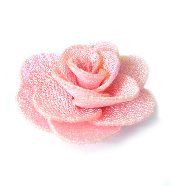 fiorellino 14 petali tessuto lucido mm.30 - col. Rosa