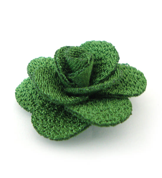 fiorellino 14 petali tessuto lucido mm.30 - col. Verde - Clicca l'immagine per chiudere