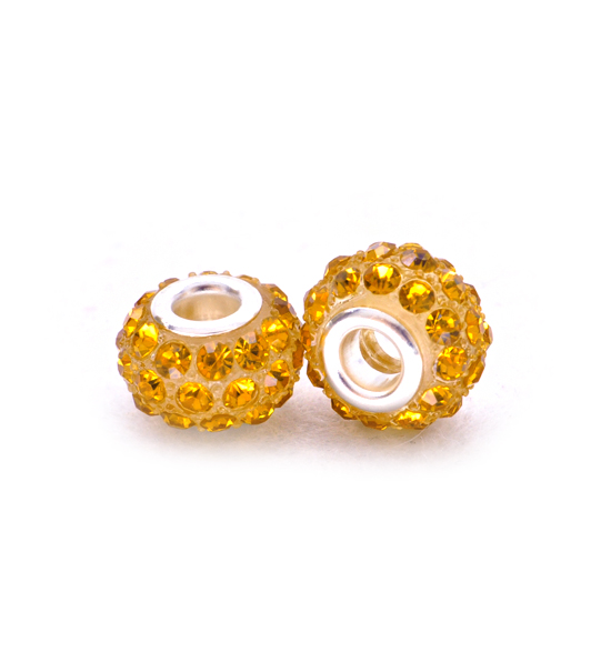 Perlas 36 diamantes de imitación (2 piezas) 10x12 mm -