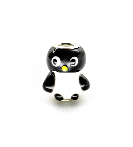 Perla rosca animalito (1 pz) 14x10 mm - Pinguino