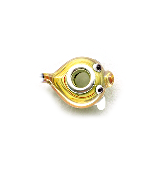 Perla ciambella animaletto (1 pz) 14x10 mm - Pesce