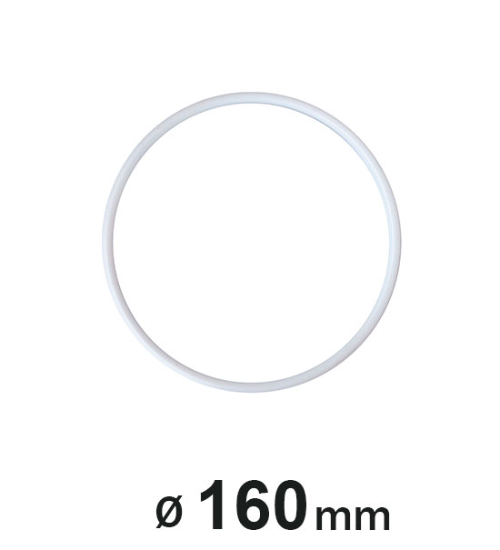 Anello in plastica Pz.1 diametro cm. 16 - Bianco - Clicca l'immagine per chiudere