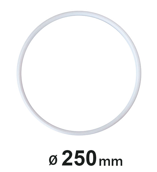 Anello in plastica Pz.1 diametro cm. 25 - Bianco - Clicca l'immagine per chiudere