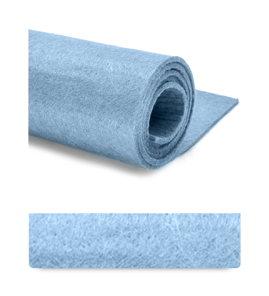 Fieltro (Hoja 50x100 cm) 3mm - Azul