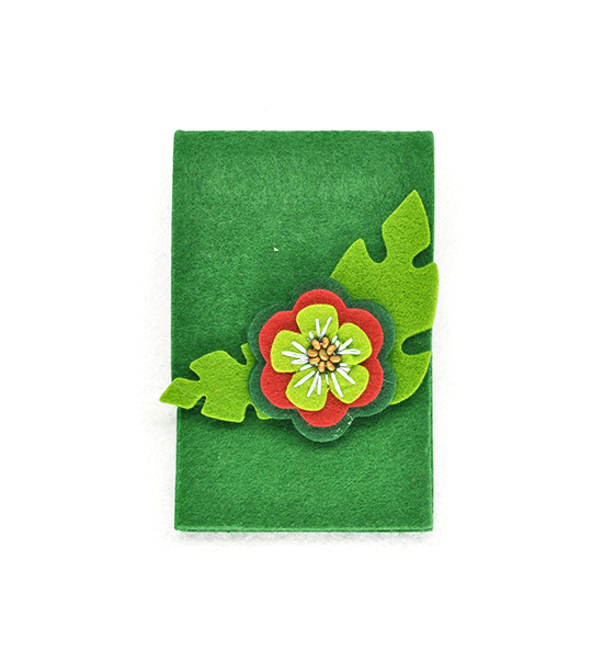 Porta smartphone fiorito (Kit fai-da-te) - Verde prato - Clicca l'immagine per chiudere