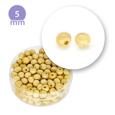 "spherical" bead (10,5 grams) Ø 5 mm - Pearl White