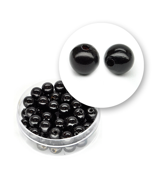Perle nere tonde (9,2 grammi) - ø 7 mm