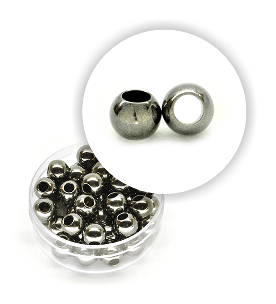 Perla metalizzata anello (10 g) 8 mm - Piombo