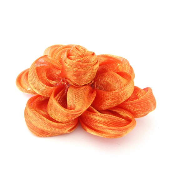 fiore organza mm.70 - col. Arancio