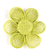 fiore rete in paglia naturale mm.50 - col. Verde