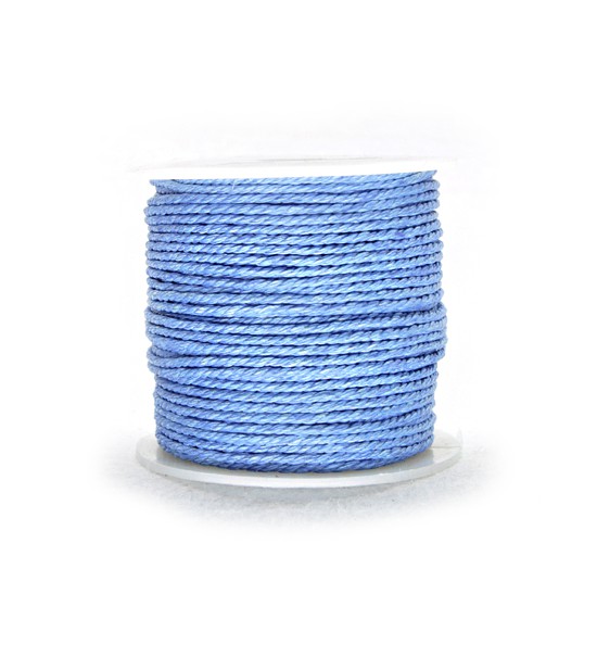 Jute cord (5 meters) 1 mm - Cyan blue