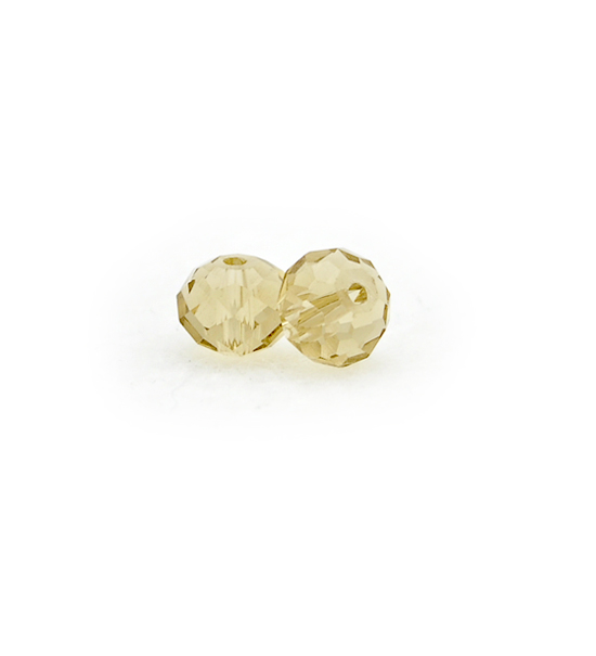 Perla ½cristal tallada - Amarillo claro (1 filo)
