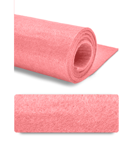 Feltro (Foglio 50x100 cm) 3 mm -Rosa confetti