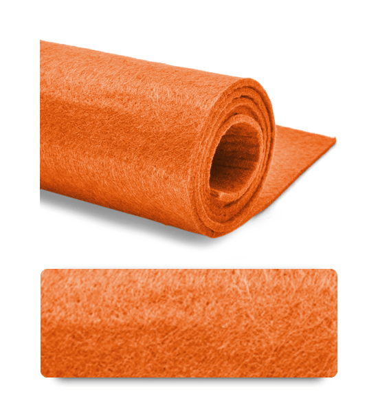 Feltro (Foglio 50x100 cm) 3 mm - Arancio