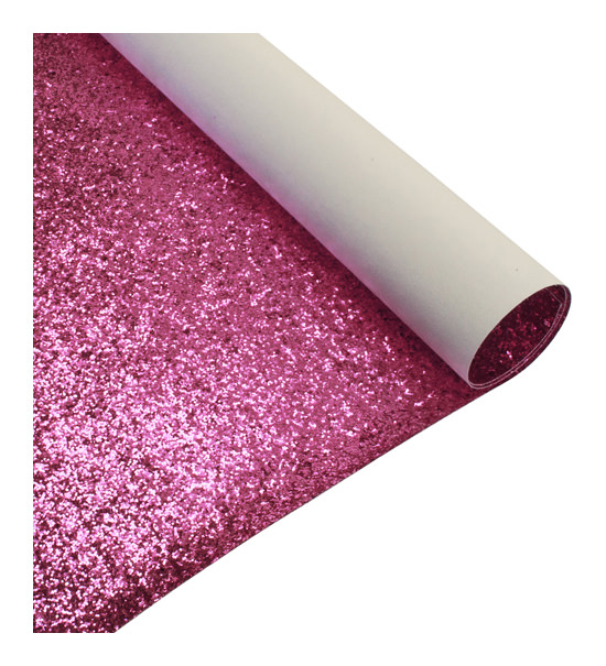 Glitter grana grossa (foglio cm 50x70 spesso mm. 1) - Rosa
