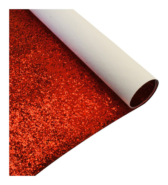 Glitter grana grossa (foglio cm 50x70 spesso mm. 1) - Rosso