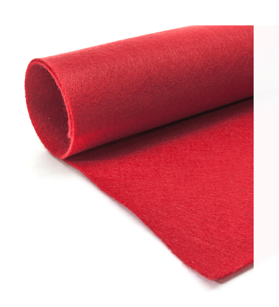 Pannolenci (Foglio cm. 50x50) spessore mm. 1 - col. rosso