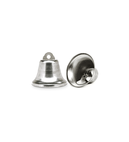 Bells (10 pieces). 20 mm - Silver
