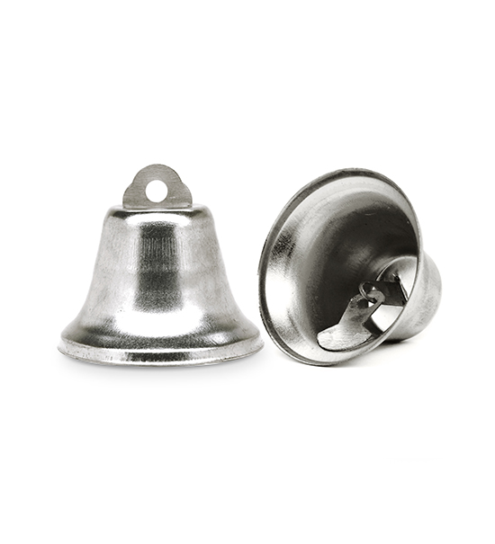 Bells (5 pieces). 36 mm - Silver