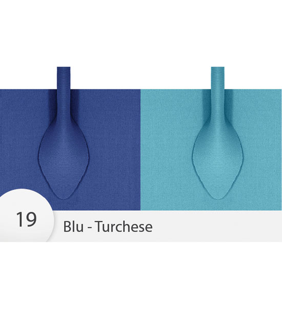 Manici Neoprene per borsa cm. 65 circa - col. Blu-Turchese